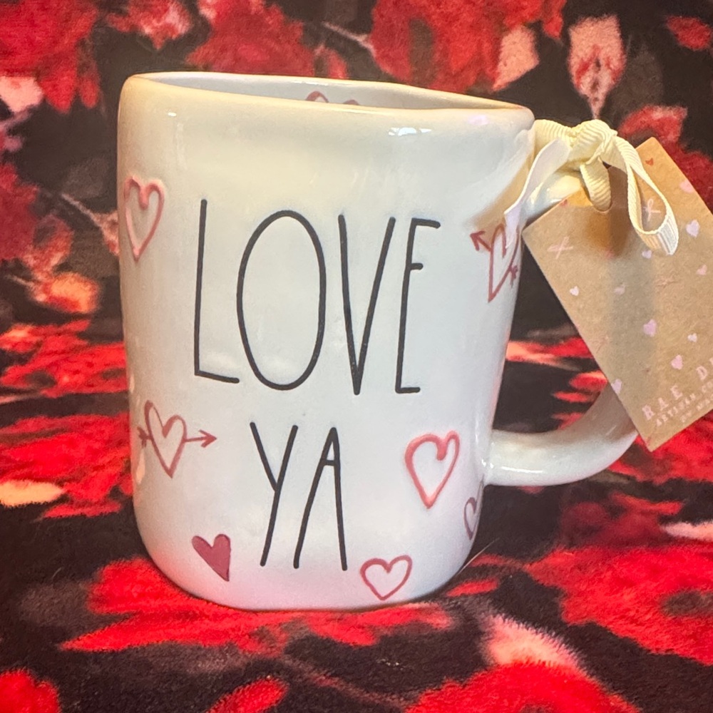 Rae Dunn Love Ya Mug with Heart Accents